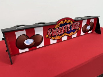Coconut shy carnival side stall games