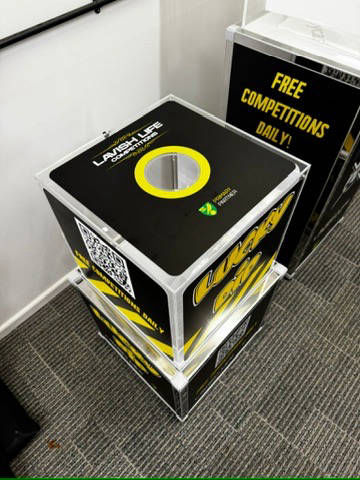 Branded lucky dip box