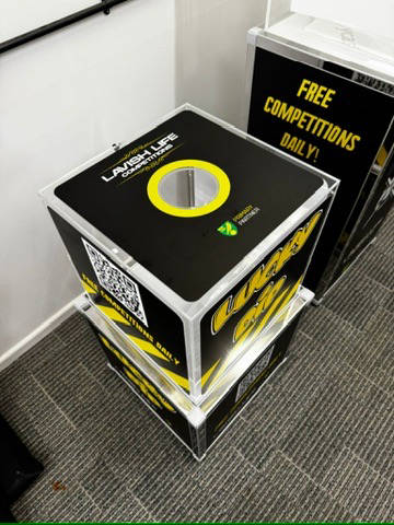 Branded lucky dip box