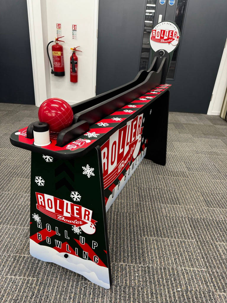 Christmas themed roller bowler games for hire