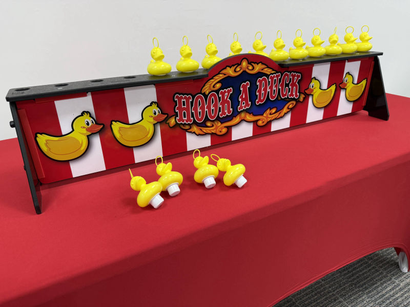 Hook a duck carnival game