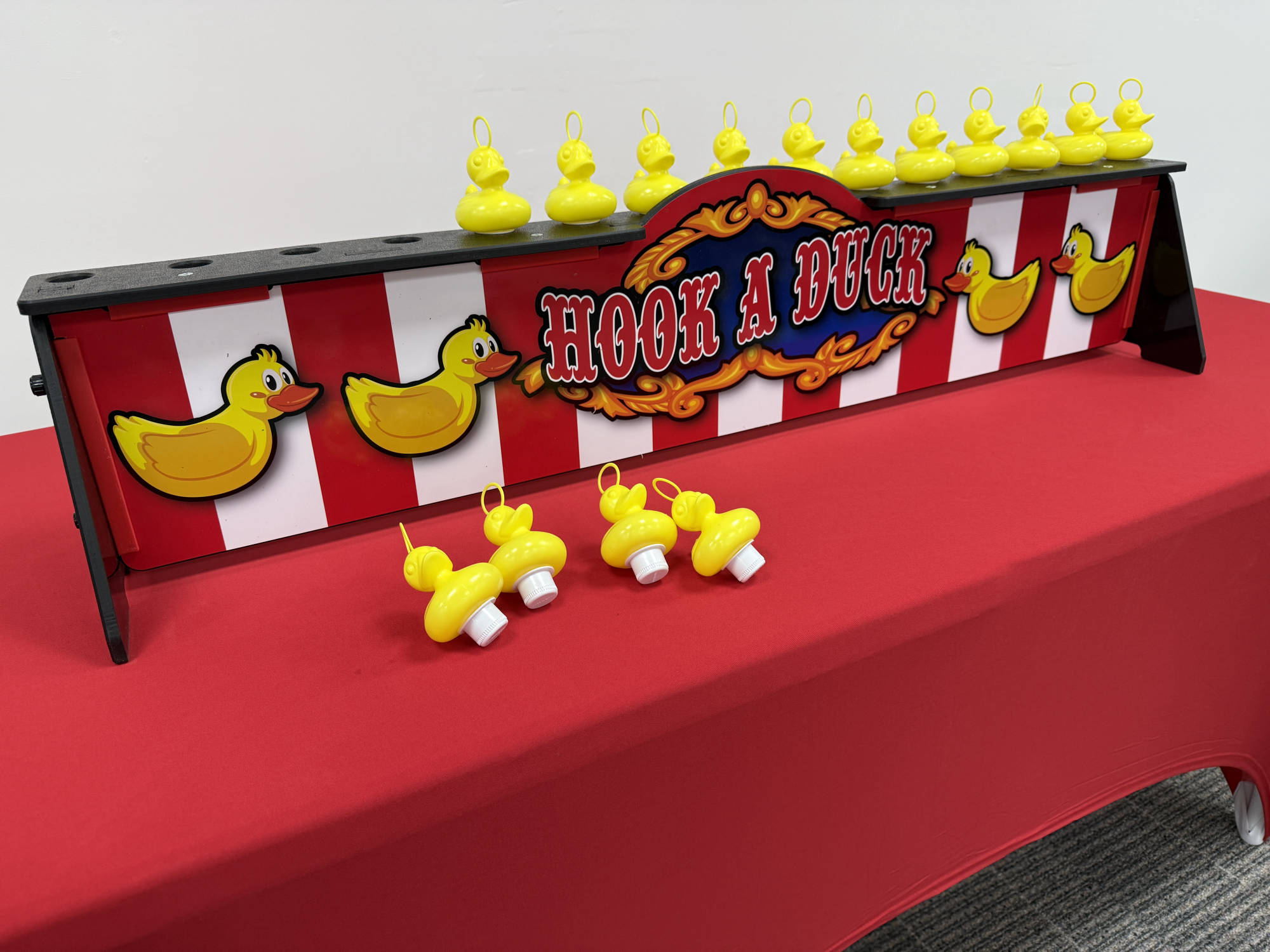 Hook a duck carnival game