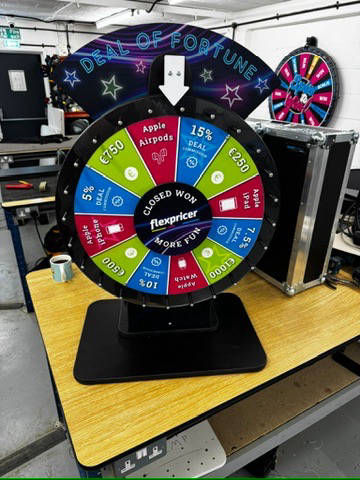 Table top mini prize wheel