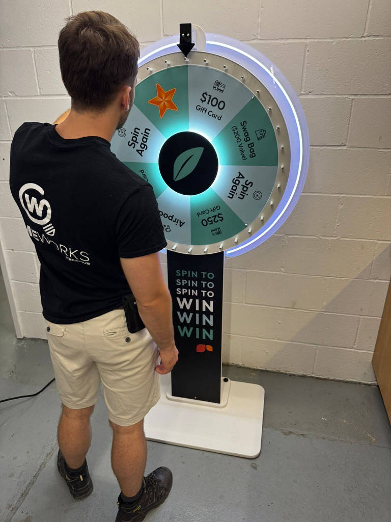 Promotional prize wheels