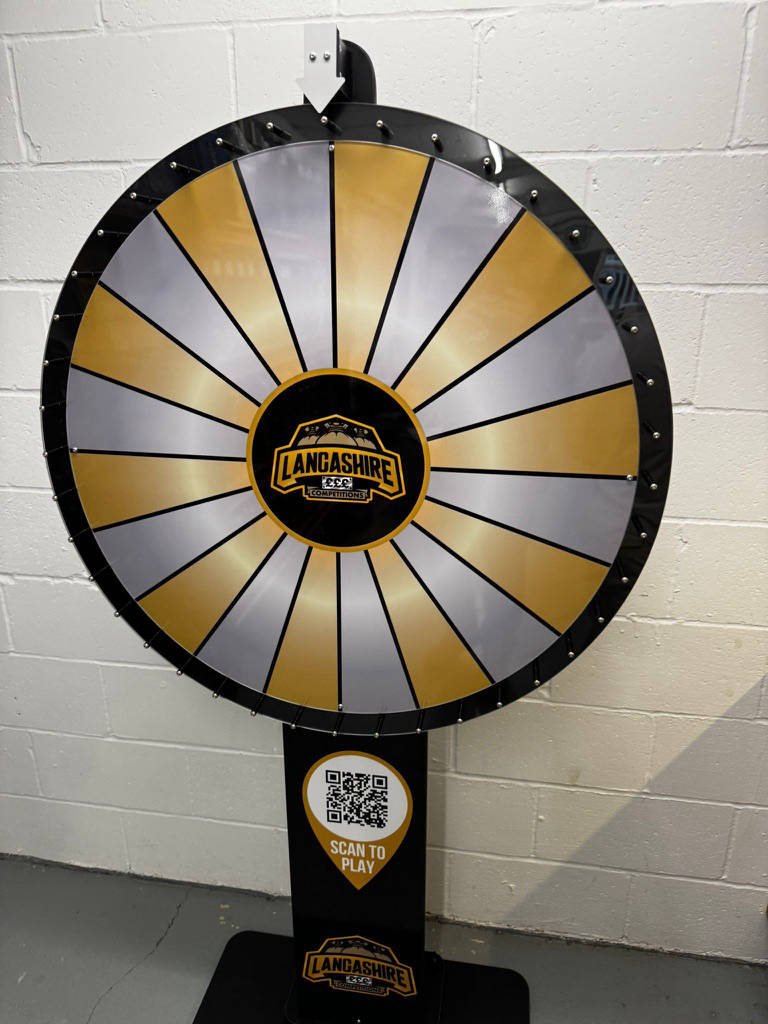 Dry wipe prize wheels