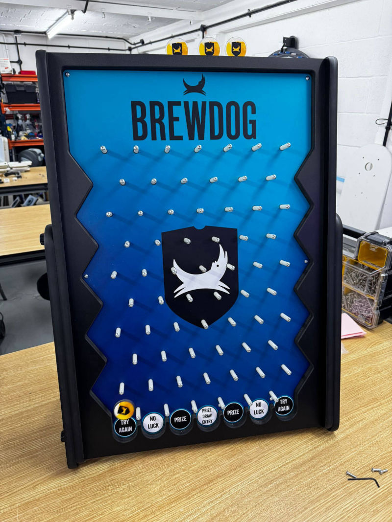 Table top plinko game for brewdog