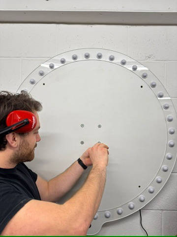 Installation electronic prize wheel