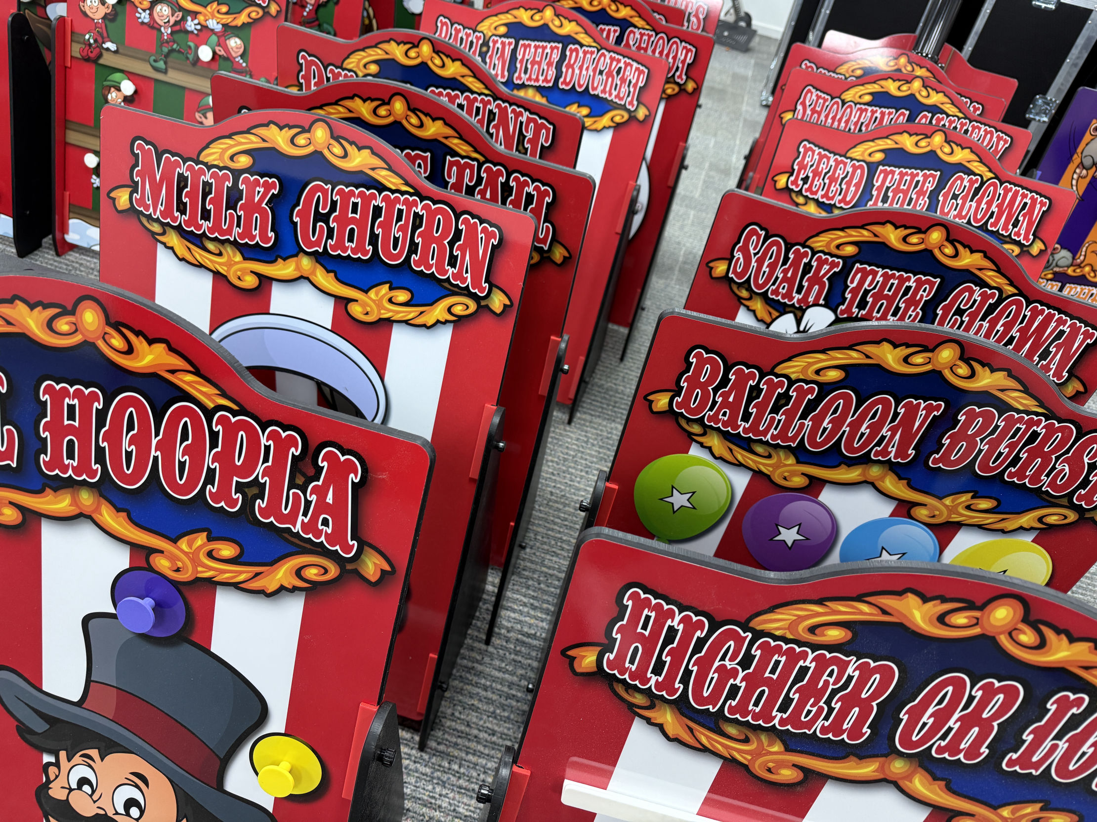Fairground style side stall games for sale
