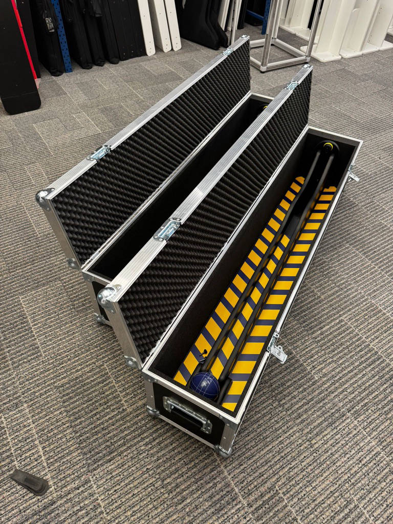 Roller bowler game in flight case