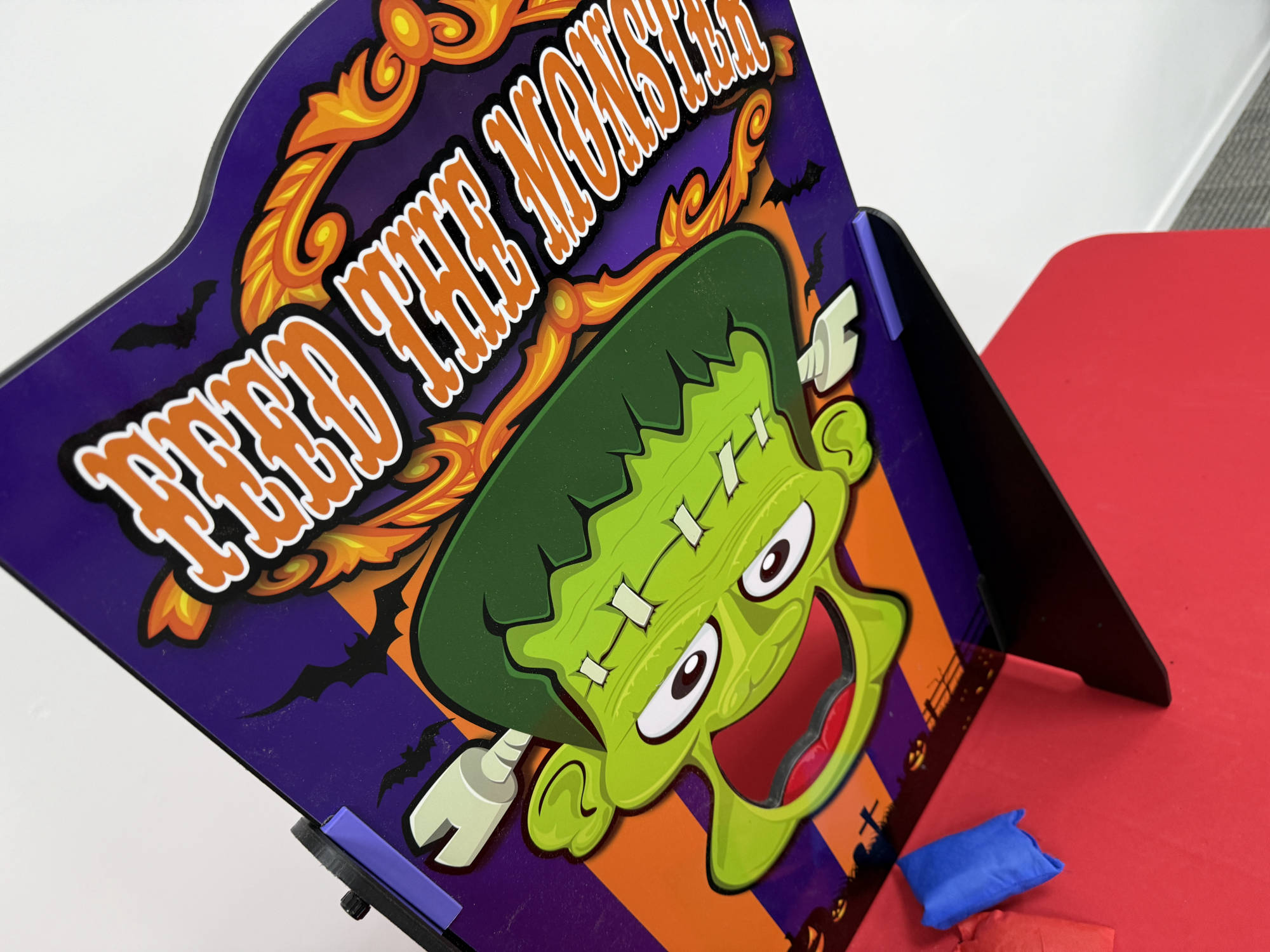 Feed the monster halloween carnival game