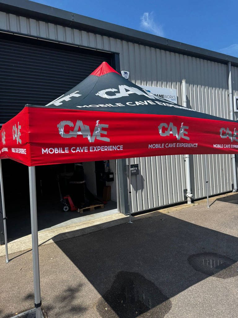 Fully branded gazebos and pop up marquees