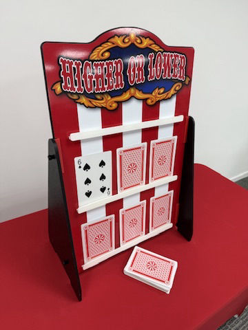 Higher lower carnival side stall games