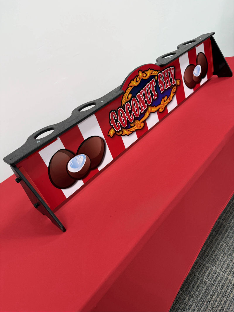 Coconut shy side stall game