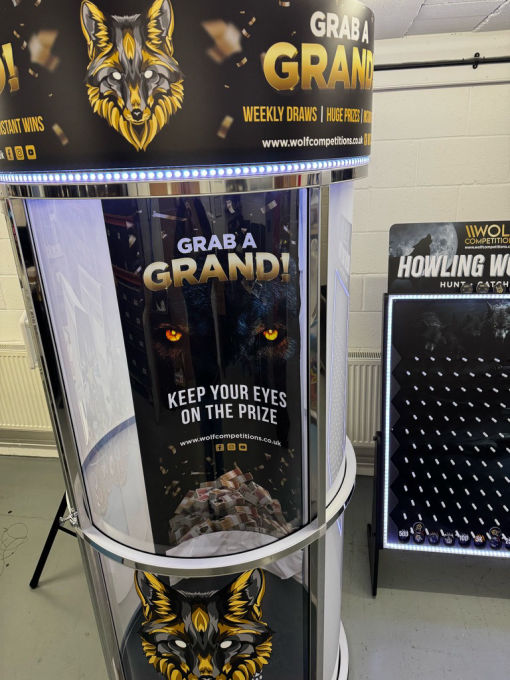 Branded grab a grand a cash cube games