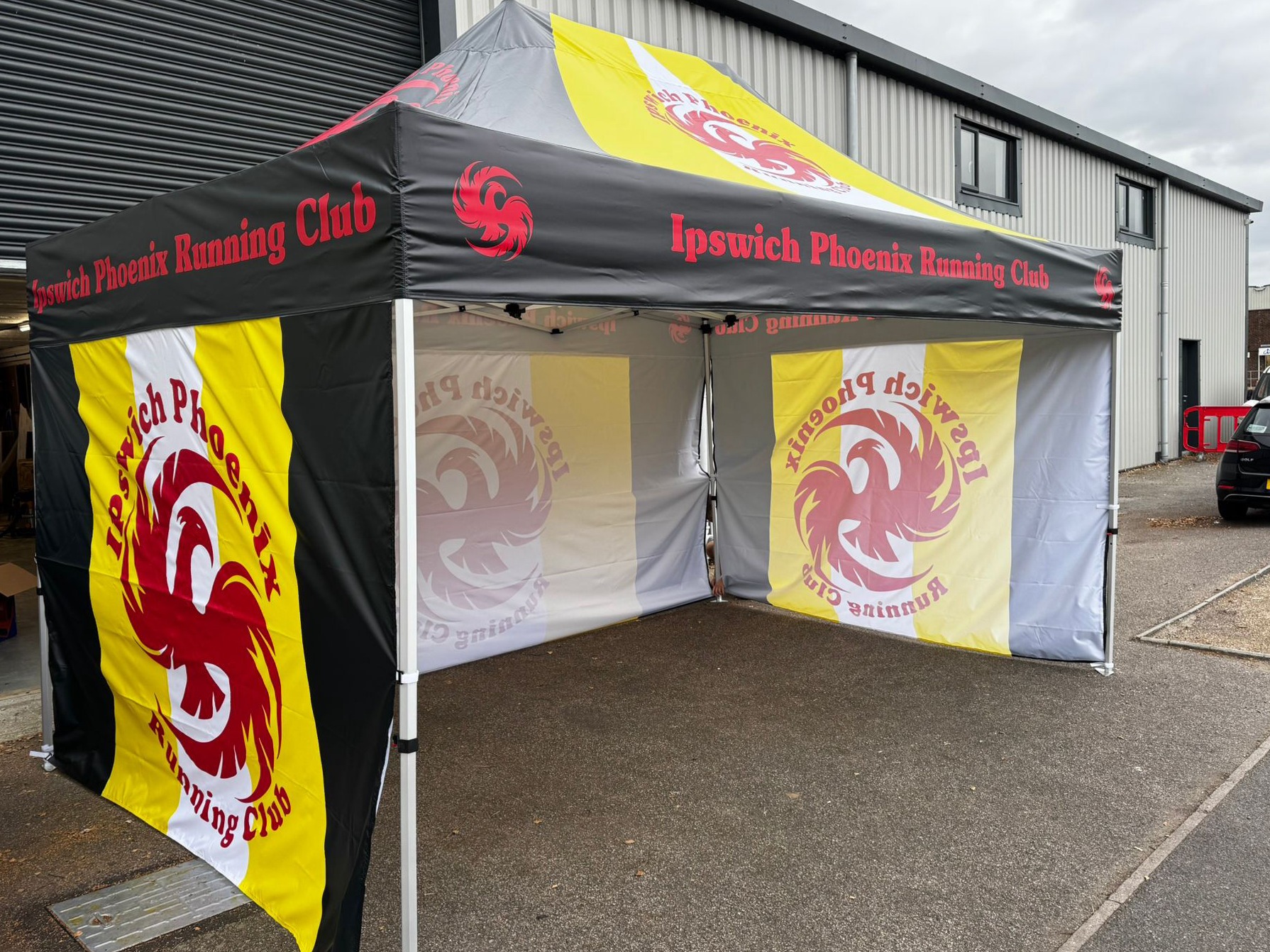 Branded gazebos for events