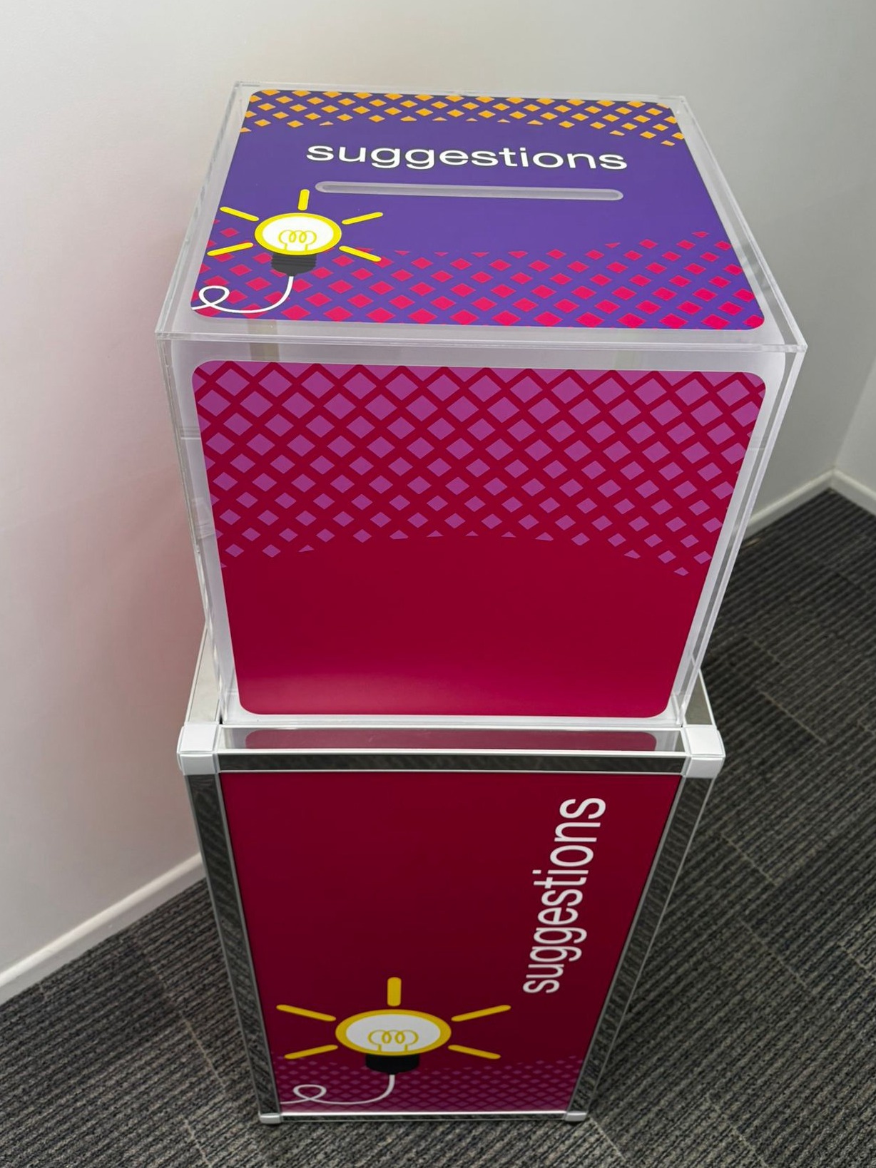 Branded suggestion boxes for sale