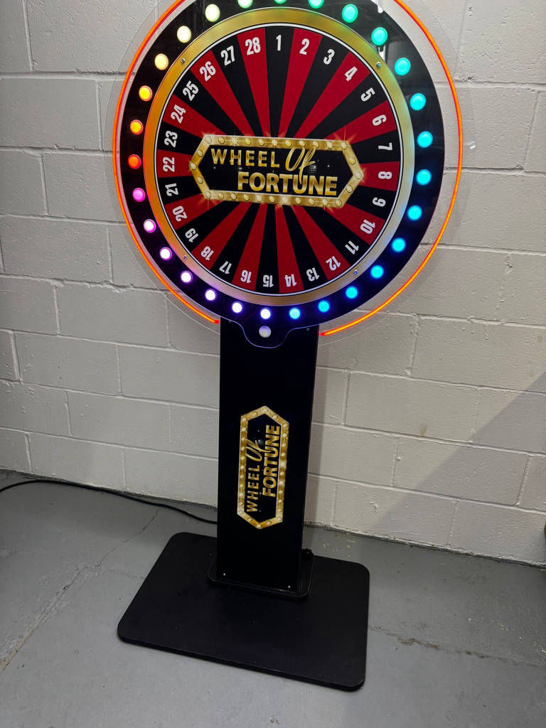 Digital prize wheel spinning wheel game
