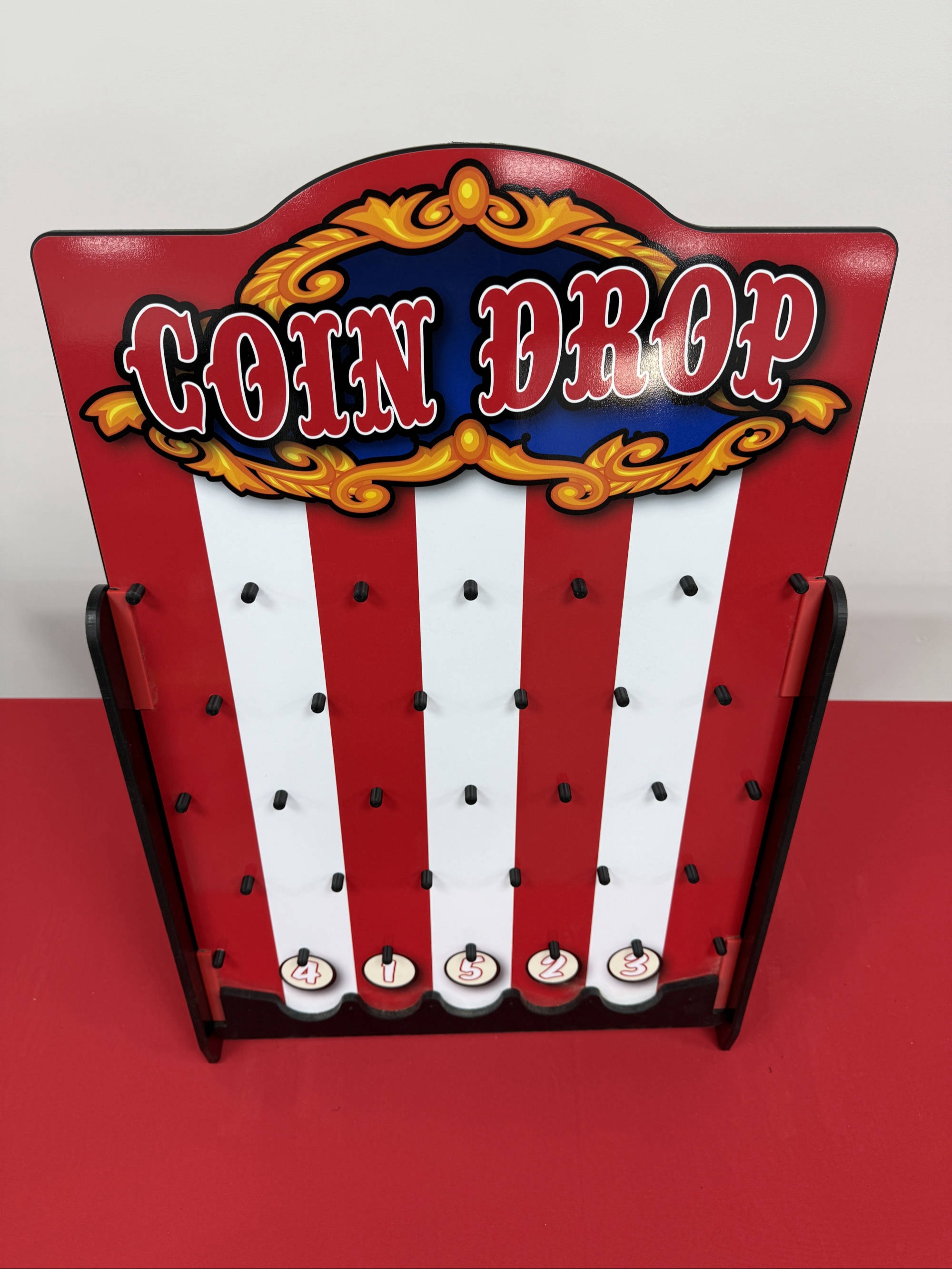 Coin drop plinko side stall game