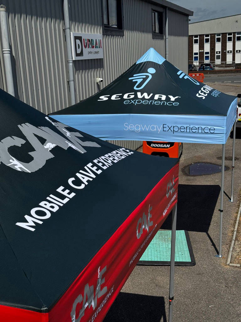 We print pop up marquees and gazebos