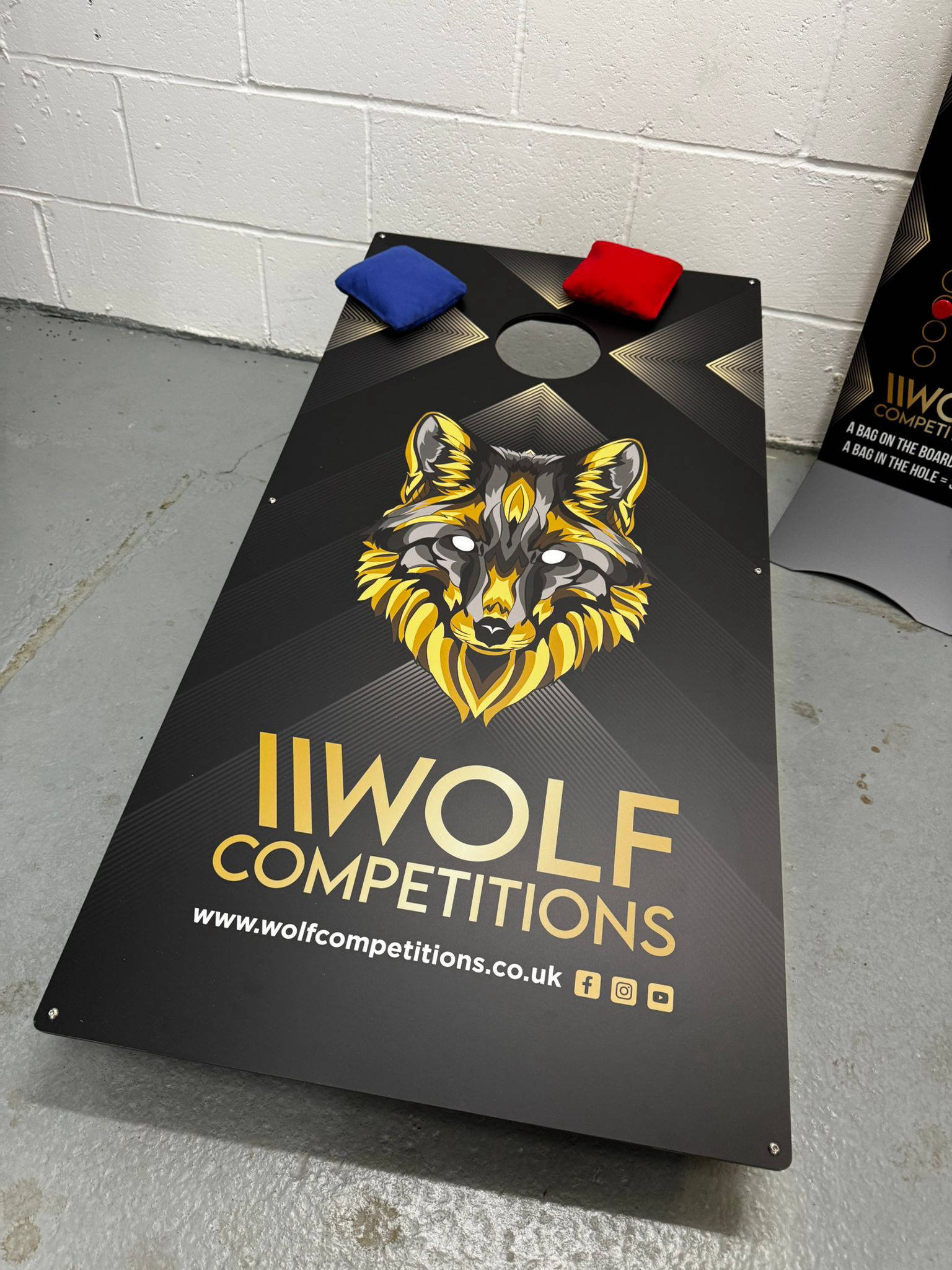 Branded corn hole games
