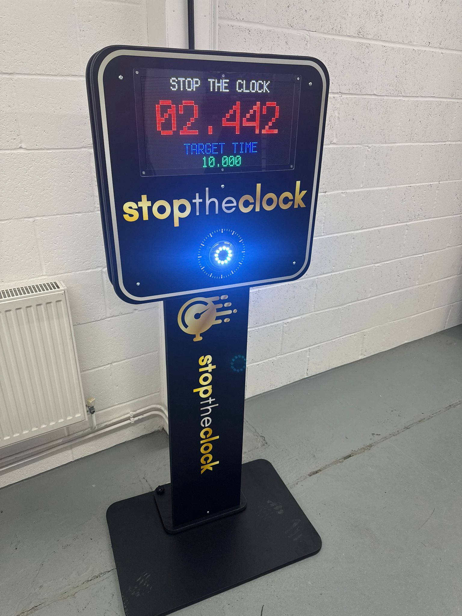 Fully branded stop the clock