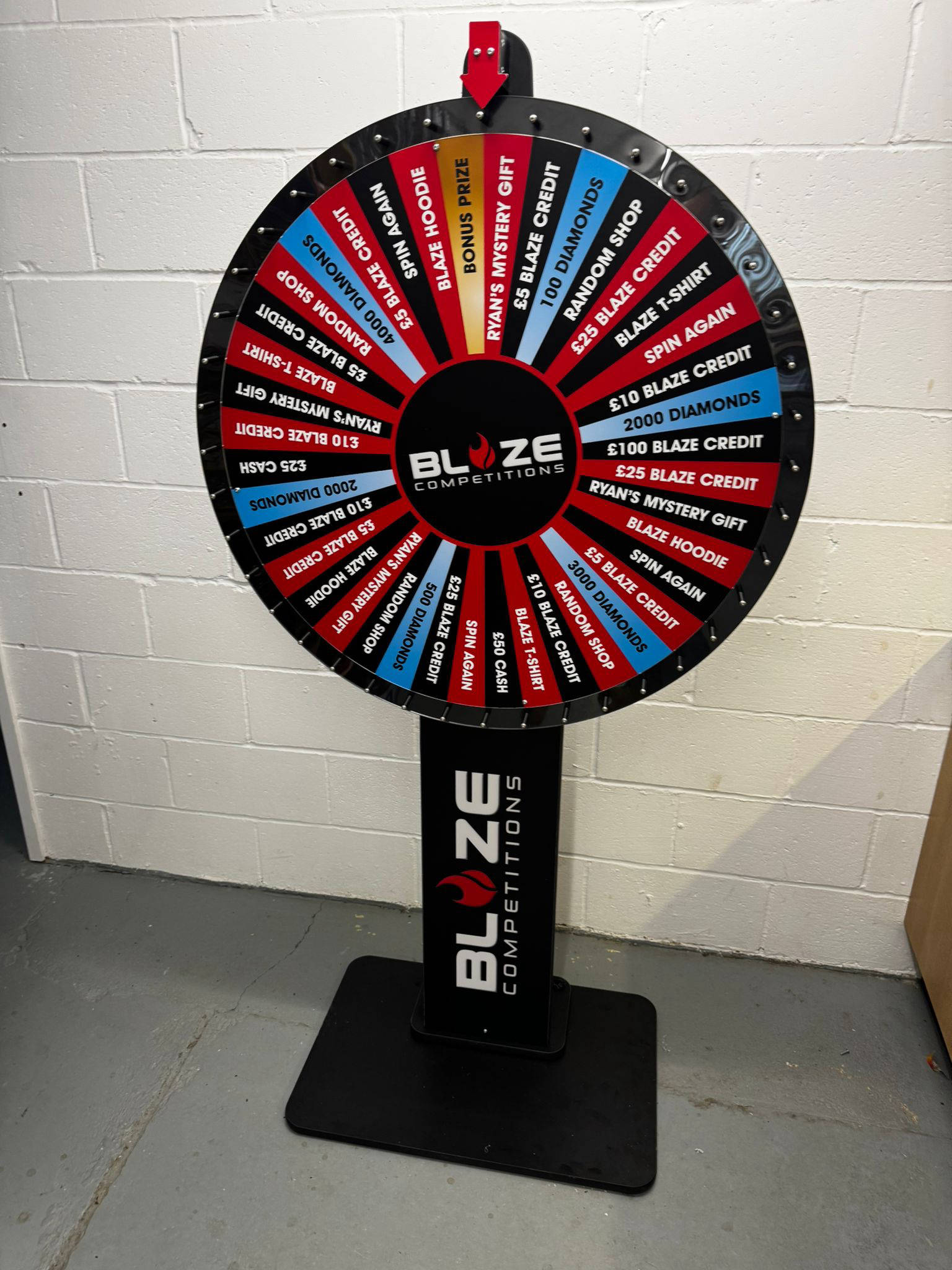 Competition prize wheel