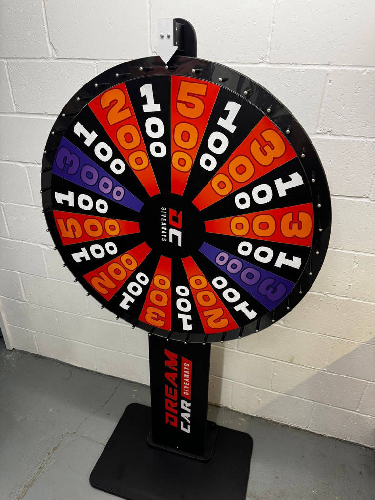 Prize wheel of fortune for competition company