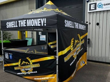 Printed gazebo marquees foe competition companies